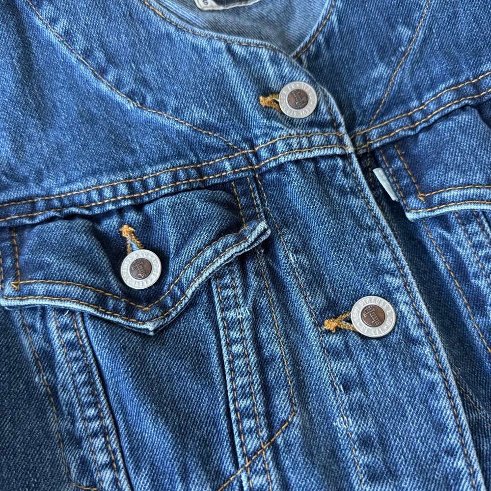 Silver Tab Levi’s Vintage Denim Vest - Picture 2 of 6